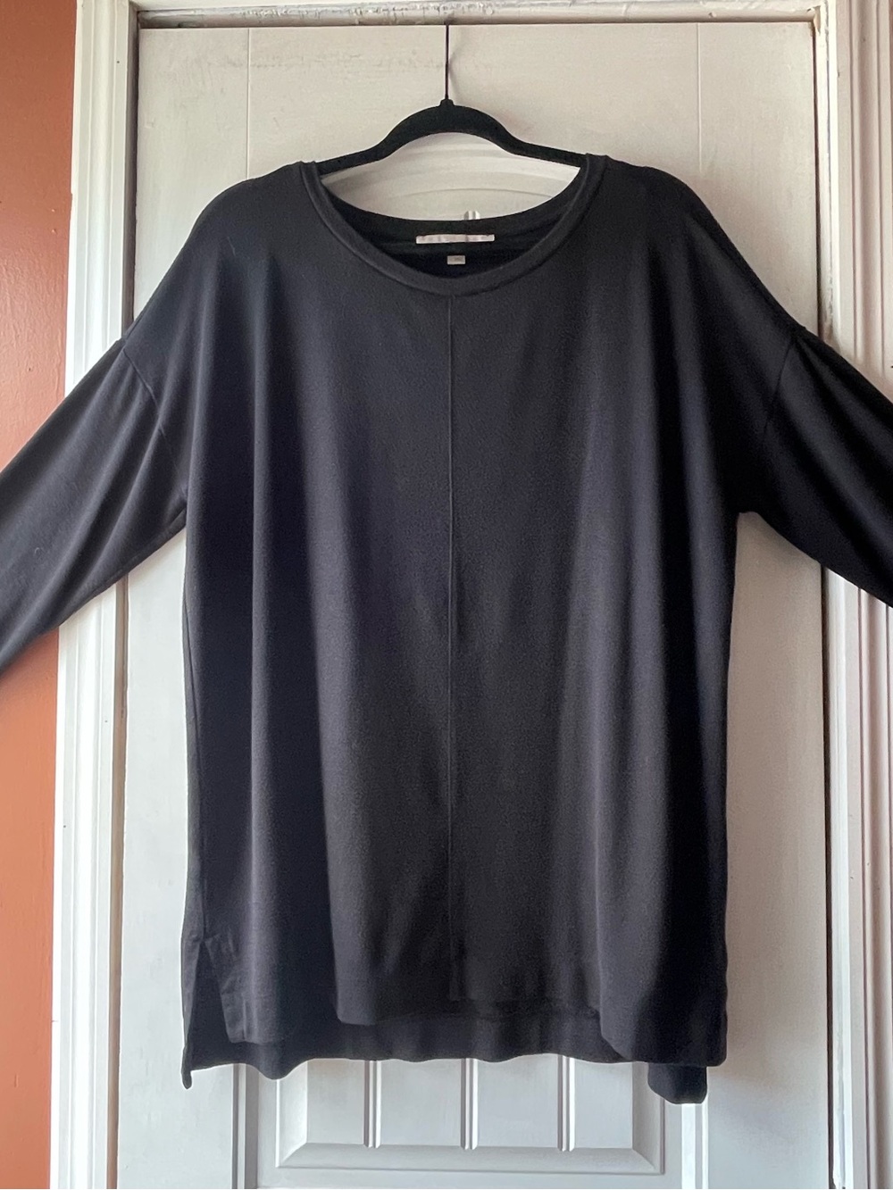 Loft Versatile Women's Long Sleeve Tunic Top Size L in Black